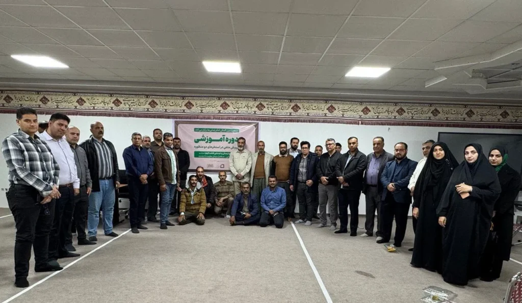 The training course on fish farming in multifunctional pools, organized by the Imam Reza Society and the Barakat Foundation in Khorramshahr.