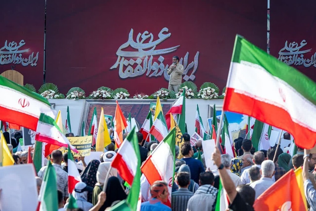 تصاویر تجمع ایران ذوالفقار علی در میدان انقلاب